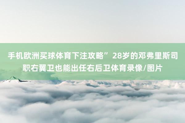 手机欧洲买球体育下注攻略” 28岁的邓弗里斯司职右翼卫也能出任右后卫体育录像/图片