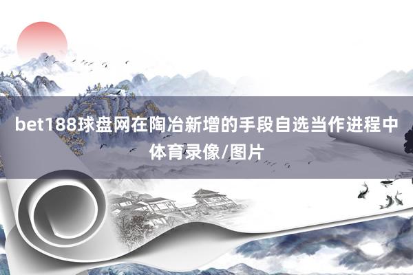 bet188球盘网在陶冶新增的手段自选当作进程中体育录像/图片